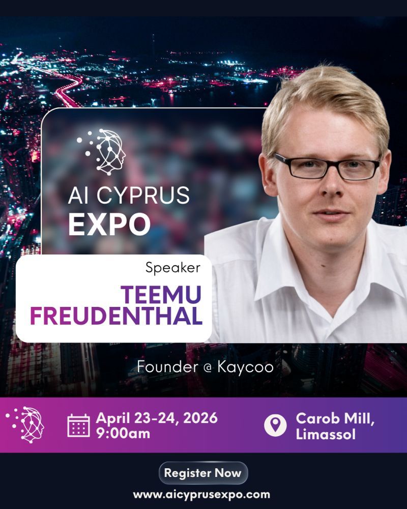 AI Cyprus Expo 2026 — Teemu Freudenthal, Speaker